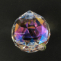 Cristal feng shui boule à facette perle foncé soleil arc-en-ciel