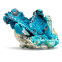 Cuivre natif avec de la chrysocolle et de la calcédoine de 30g