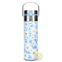Tisanière isotherme paroi métallique Daisy blue Leeza
