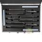 Set de 3 diapasons cristal 440Hz avec bâtons en silicone