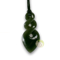 Maori double twist jade vert pendentif traditionnel polynésien