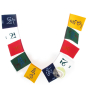 Drapeaux de prières velours mantra OM 5 éléments