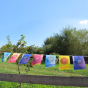 Guirlande 7 drapeaux AUM mantra tibétaine de paix