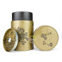 Boite 150g à thé embossée Yumiko Eigenart gold double couvercle