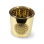 Brûleur d'encens en grains fleur de vie laiton grille amovible