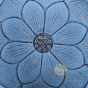 Support pour bâton et cône d'encens en fonte bleu clair design lotus Iwachu