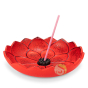 Support à encens lotus Iwachu rouge fonte japonaise