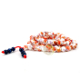 Mala porcelaine fleurs d'automne perles peintes chapelet tibétain