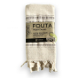 Fouta moonstone collection dolce en coton Bio 90 x 170 cm