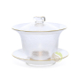 Gaiwan or à thé verre craquelé zhong pour dégustation 