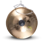 Gong Ø 50cm couleur or en bronze avec ficelle de fixation