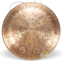 Gong tibétain gravé OM Ø 50 cm d'exception en bronze 