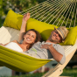   Hamac lit rembourré XL extérieur La Siesta kingsize à barres avocado 