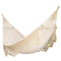 Hamac haut de gamme familial coton bio écologique Bossanova champagne La Siesta 3 personnes