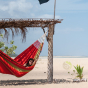 Hamac coton biologique taille XXL La Siesta Flora chili