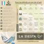 Hamac La siesta caribena aqua blue fiche technique