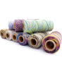 Fil multicolore chanvre scrapbooking, emballage cadeau bijoux fantaisies