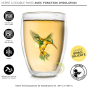 Verres borosilicates Creano coffret collection hummi martin-pêcheur