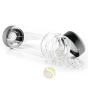 Récipient à eau Fleur de vie INU! Vitajuwel gris lava pierre minérale interchangeable