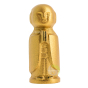 Bouddha Japonais doré jizo protecteur Iwachu en fonte Nanbu Tekki