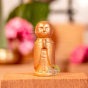 Statuette Iwachu doré en fonte Jizo protecteur Bouddha
