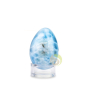 Larimar pièce unique en œuf pierre minérale naturelle République Dominicaine