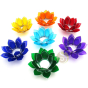 Photophore Lotus 7 chakras capiz coquillage bougie