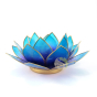 Capiz lotus photophore violet bleu chakra déco