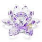 Amenez la chance chez vous fleur de lotus cristal violet feng shui