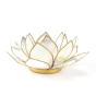 Photophore capiz lotus fleur bougie lumière nacre