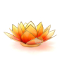 Acheter moins cher lotus capiz photophore jaune orangé