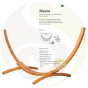 Description support bois Maera pour hamac double La Siesta