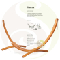 Description support bois Maera pour hamac kingsize La Siesta