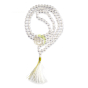 Chapelet tibétain cristal de roche mala 108 perles vertus bienfaits