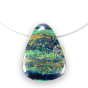 Pendentif azurite malachite pierre d'individualité et de liberté