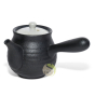 Théière 250ml yokode kyusu céramique noir blanc filtre amovible inoxydable Mizu