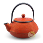 Théière émaillé fonte service à thé Kimiko rouge