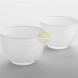 Tasse givré verre service thé Kimiko