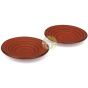 Sous tasse fonte soucoupe rouge