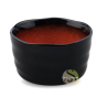 Bol à thé noir et rouge de 400ml en céramique pour le thé