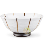 Bol porcelaine tisane set 5 tasses céramique peinte
