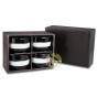 Coffret cadeau tasses céramiques noires et blanches