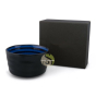 coffret bol à thé 400ml bleu électrique en céramique