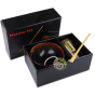Coffret luxe à matcha rouge bleu pour s'initier à la préparation du thé