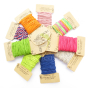 Cordon chanvre naturel coloré confection bijoux fantaisies collier bracelet