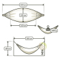 Hamac poids max 200kg La Siesta Modesta agave coton bio