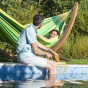 Hamac coton bio duo Modesta jungle certifié Ecocert La Siesta