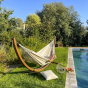 Hamac coton bio duo Modesta latte certifié Ecocert La Siesta
