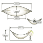 Hamac poids max 200kg La Siesta Modesta olive coton bio