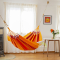 Hamac orange Modesta Volcano tissus Bio 100% coton La Siesta